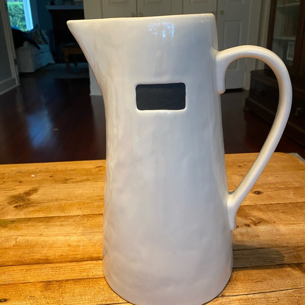 New Pottery Barn Chalkboard Garden Pitcher